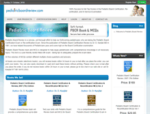 Tablet Screenshot of pediatricboardreview.com